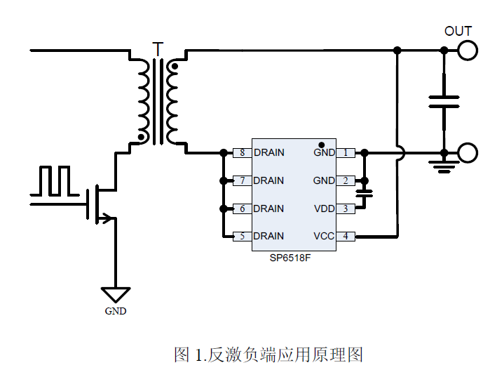 硅動力SP6518F同步整流器芯片IC控制電路